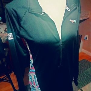 PINK ULTIMATE PULL OVER  ZIP FRONT